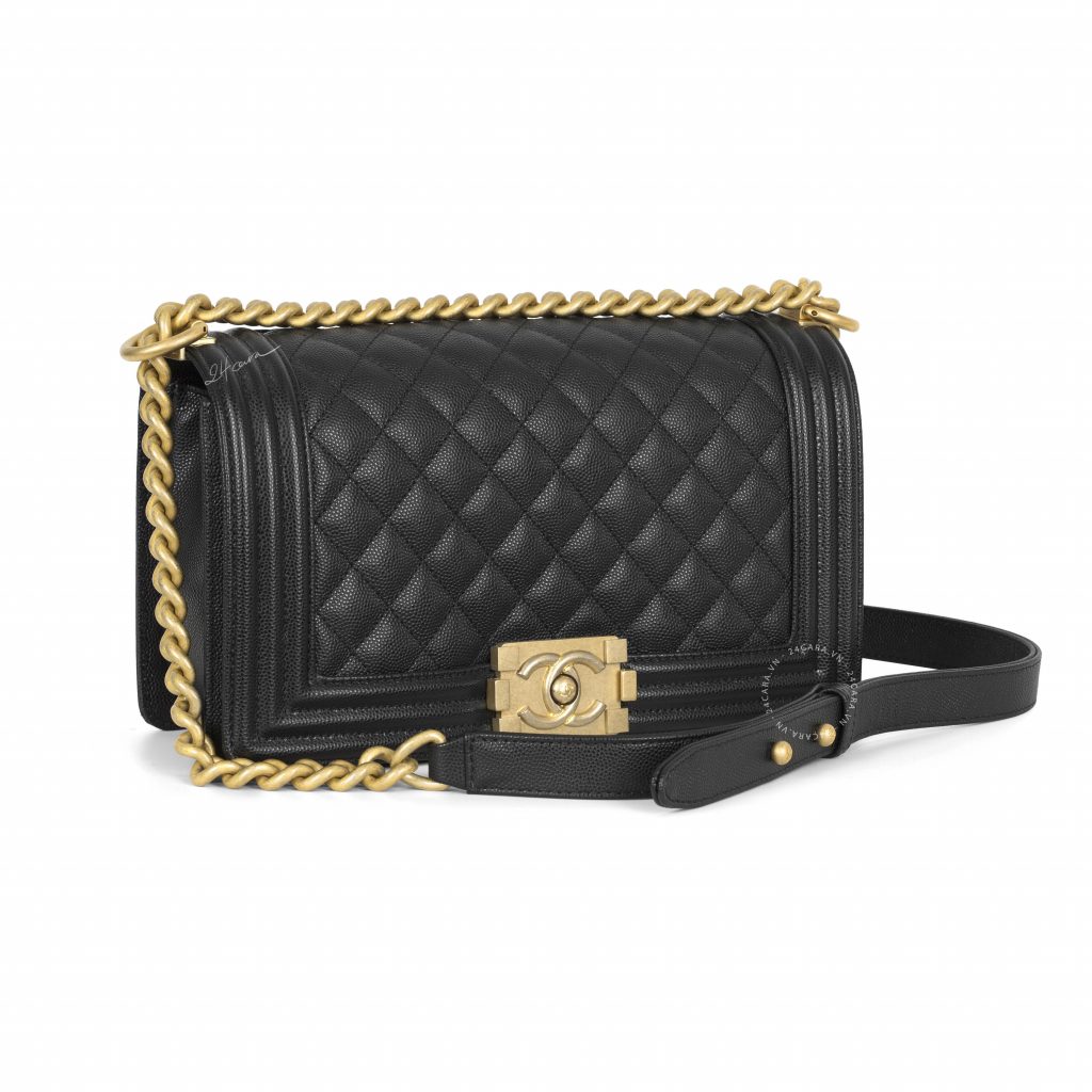 Chanel Boy Caviar Black Medium Bag