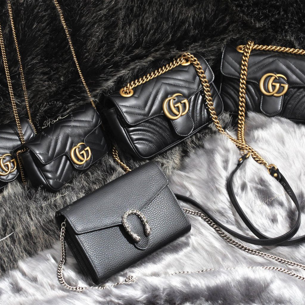 Gucci Marmont matelass leather super mini & mini