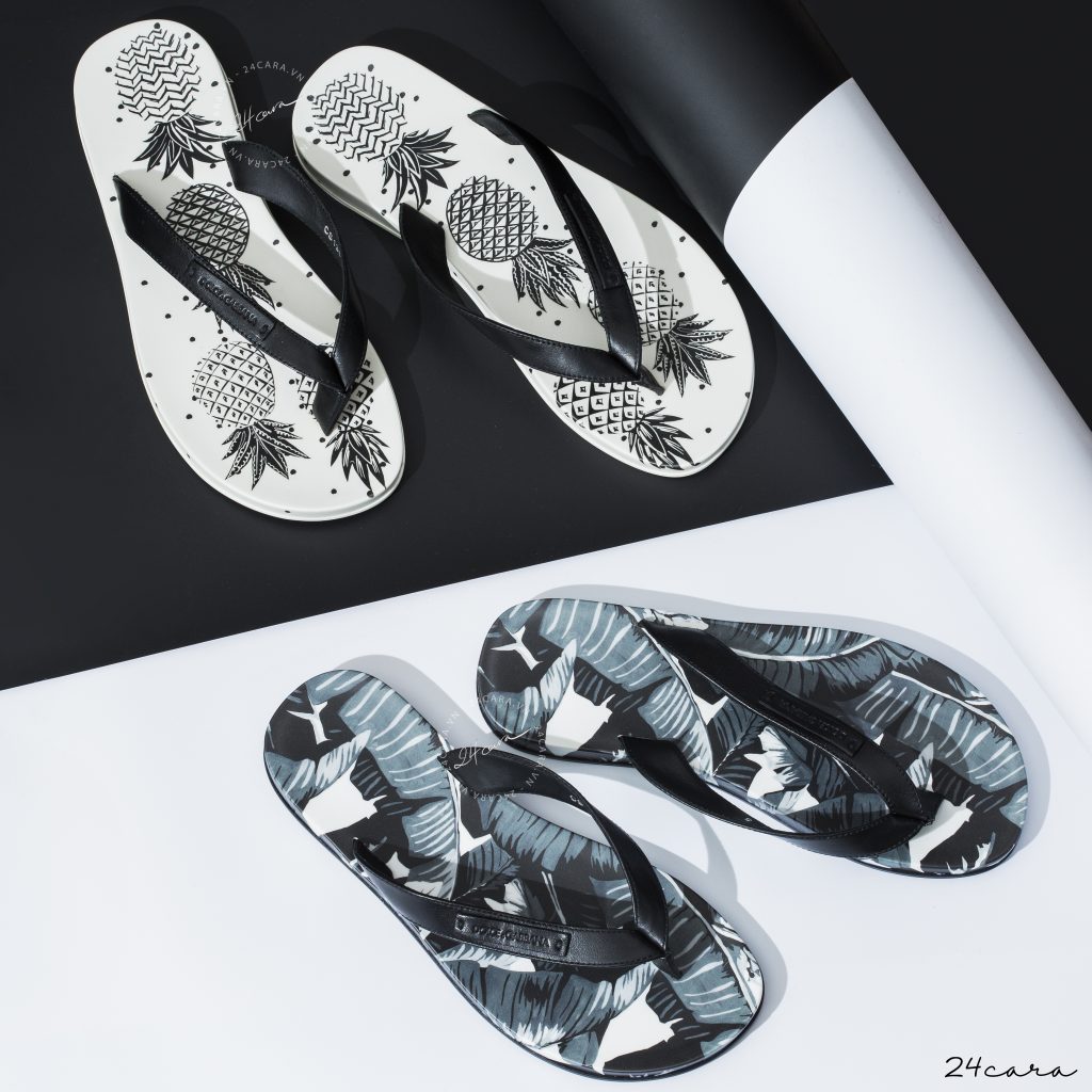 DOLCE&GABBANA PRINTED THONG SANDAL 2018 SEASON