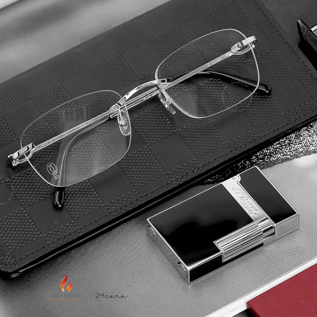 CARTIER C-DECOR PLATIN OPTICAL GLASSES