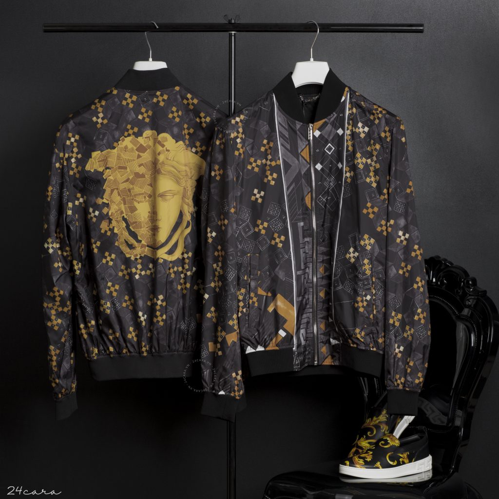 VERSACE BAROQUE MEDUSA PRINT JACKET