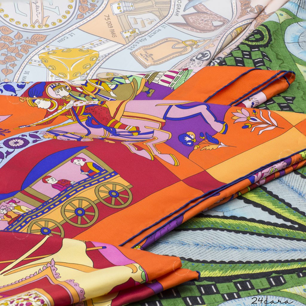 HERMES SAVANA DANCE CASHMERE SHAWL SCARF