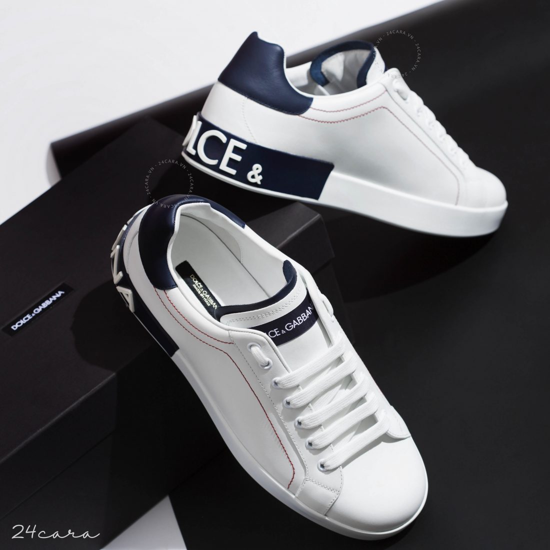 DOLCE & GABBANA CALFSKIN NAPPA PORTOFINO SNEAKERS