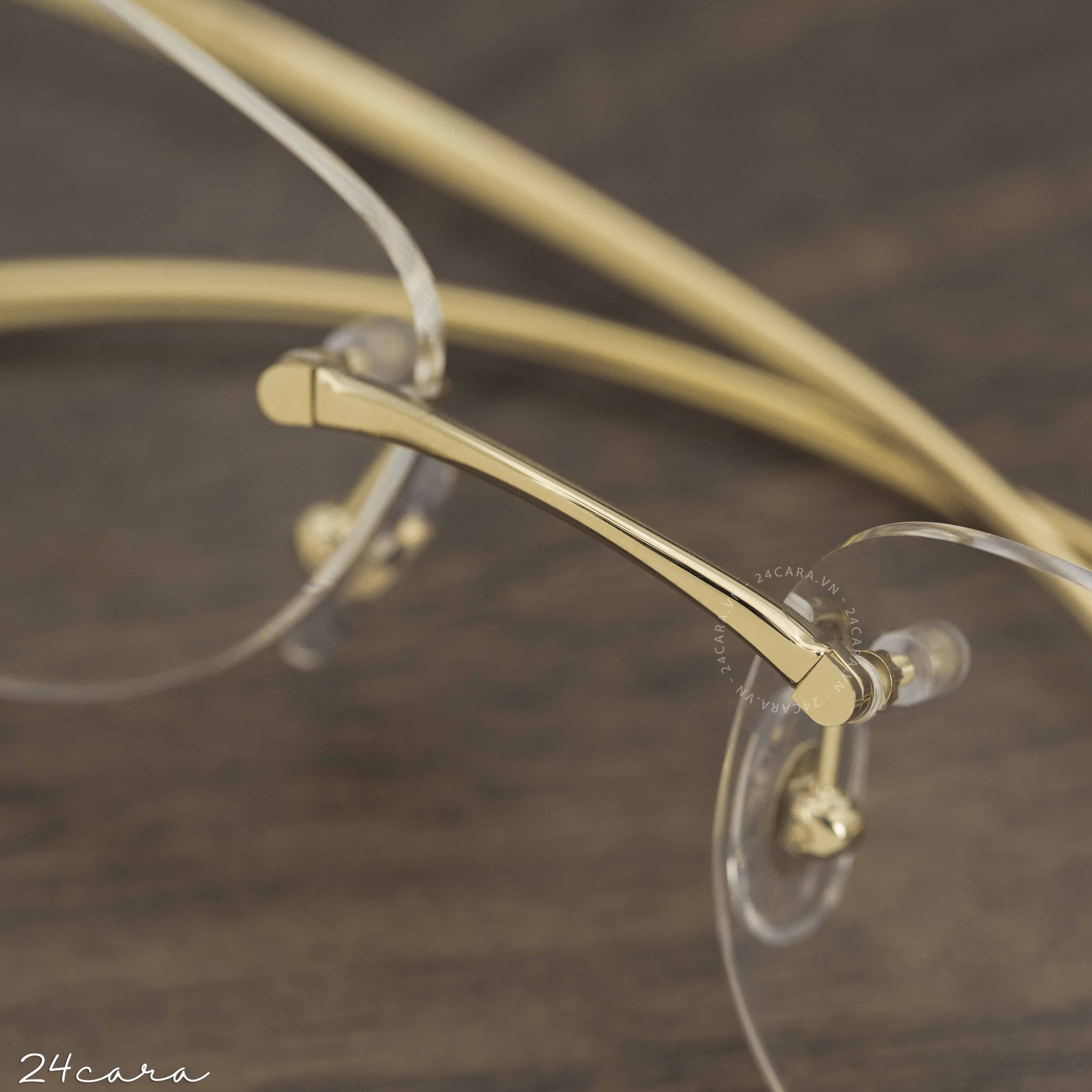 CARTIER CT0058O 002 PANTHERE GOLD GOLD TRANSPARENT EYEGLASSES