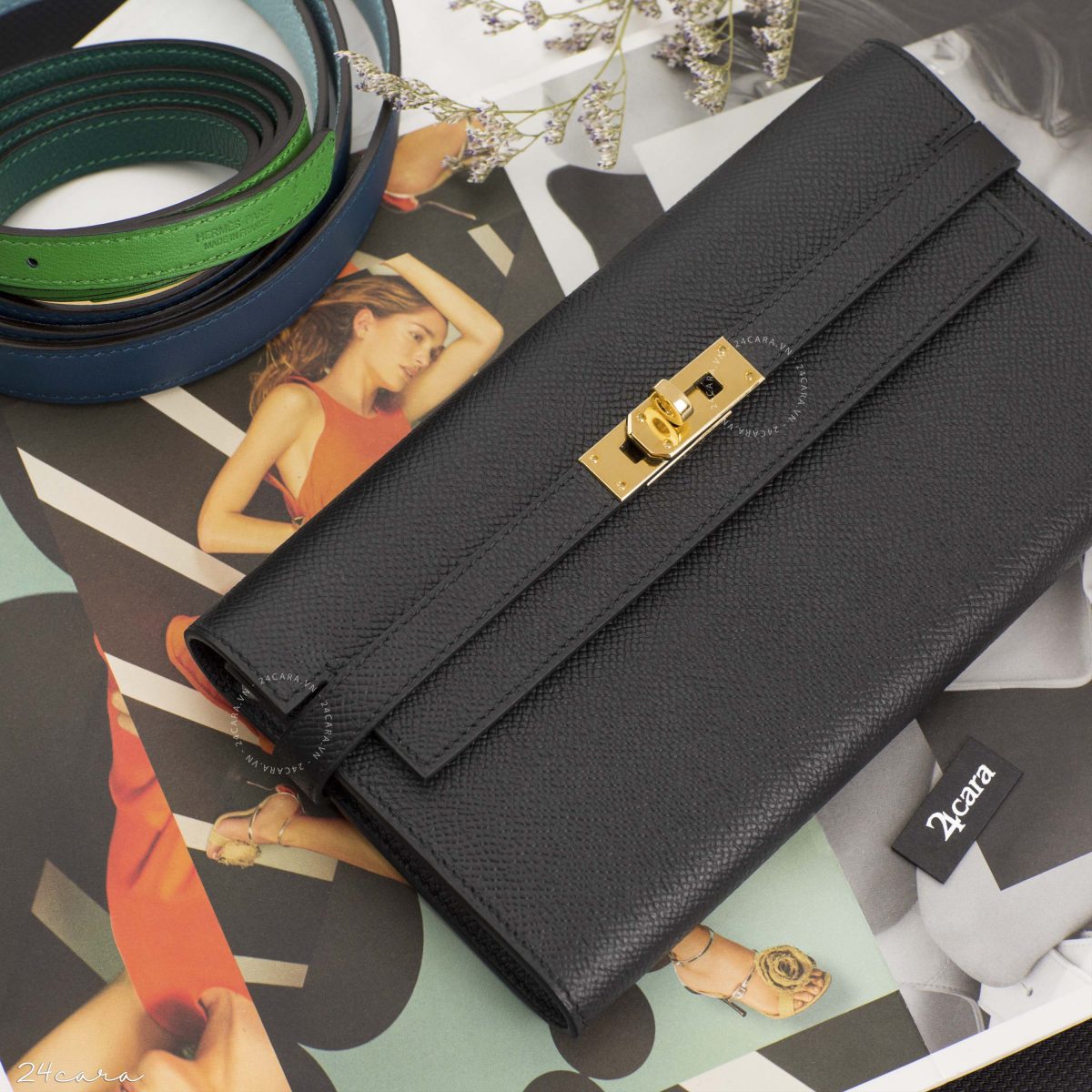 HERMES KELLY CLASSIC EPSOM LEATHER WALLET