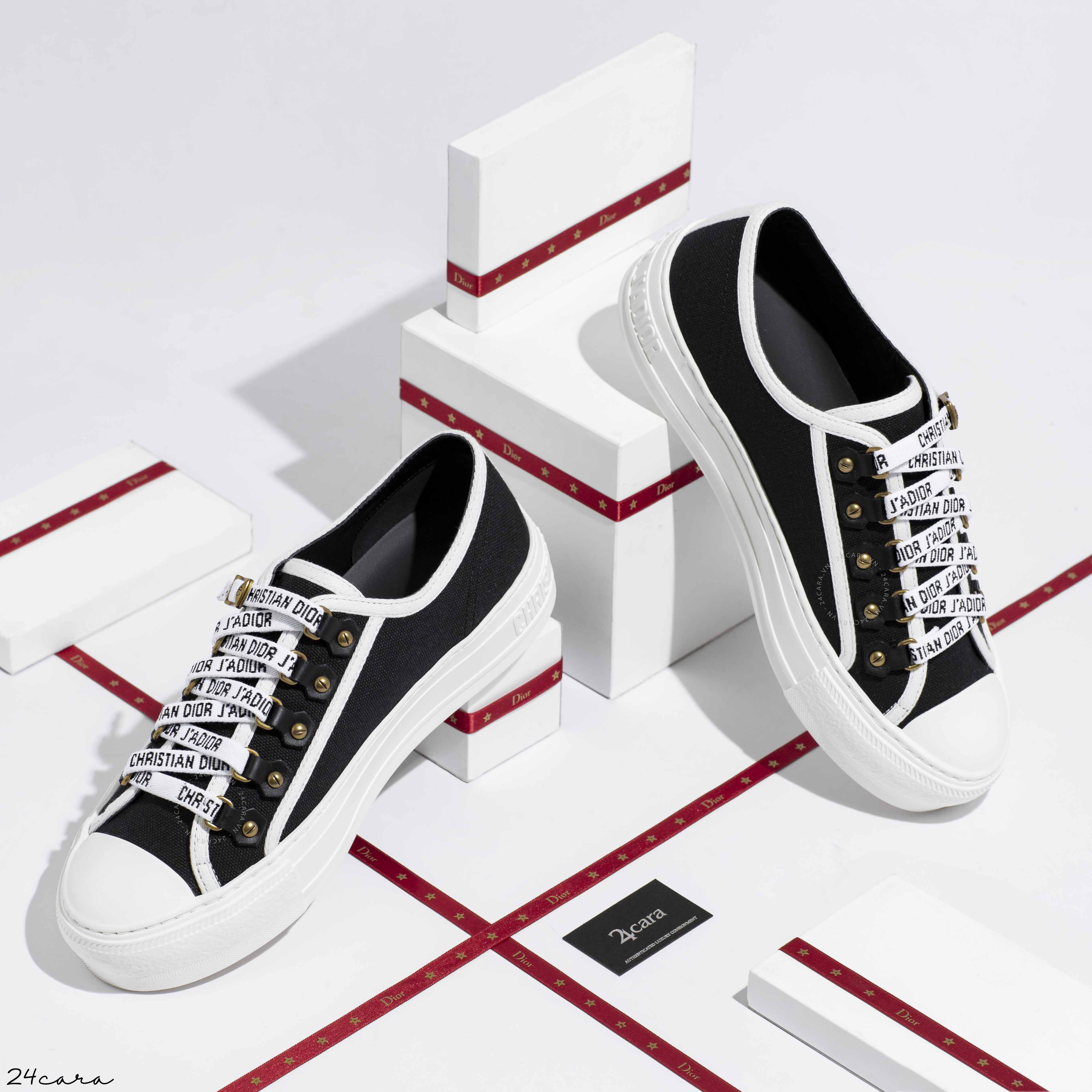 Giày Walkn Dior Sneaker Black Cannage Technical Mesh KCK276NKRS900  Hệ  thống phân phối Air Jordan chính hãng