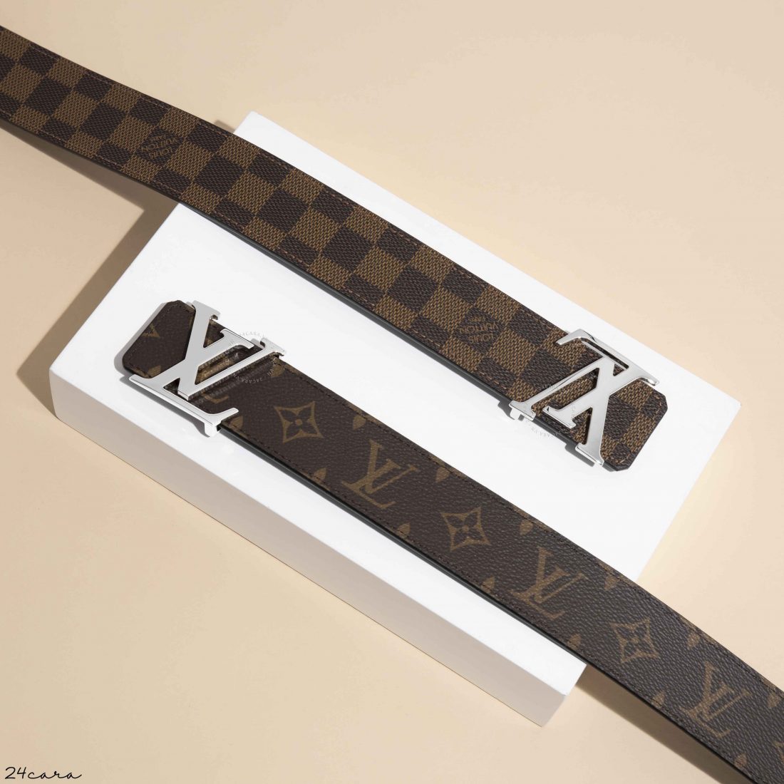 Louis Vuitton Initiales 40mm Reversible Damier Graphite Canvas Belt