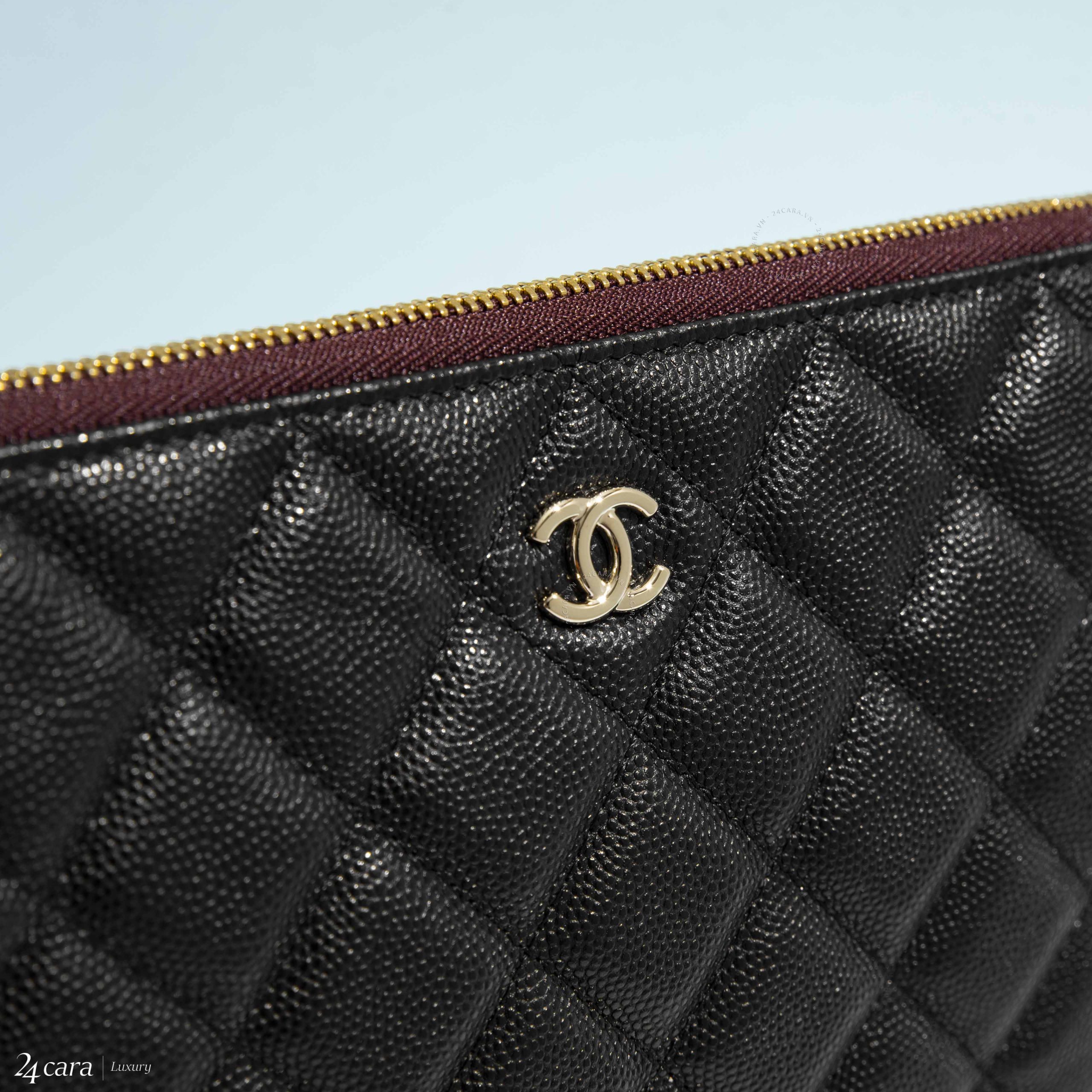 CHANEL CLASSIC POUCH CAVIAR LEATHER