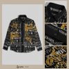 Ver.sace Jeans Couture Monogram Baroque Logo-trim Shirt