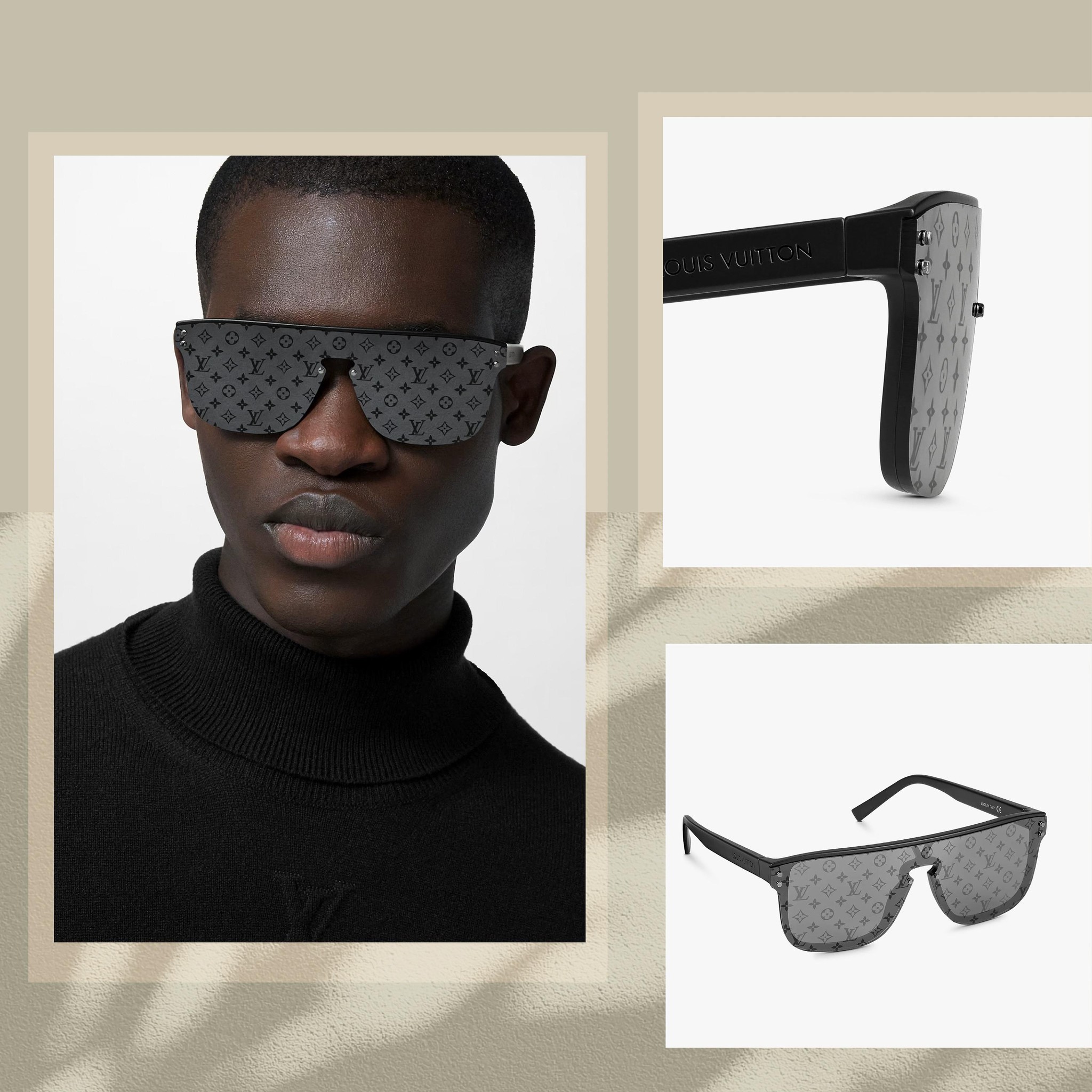 Sunglasses Louis Vuitton Black in Plastic  18615307