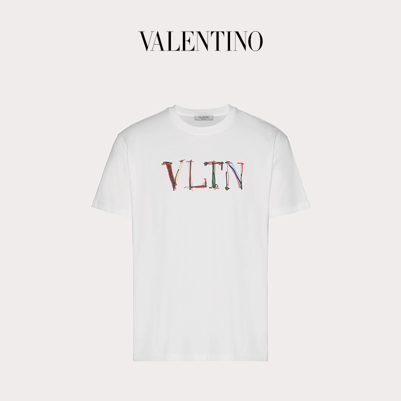Valentino T-shirt With VLTN Graph Print